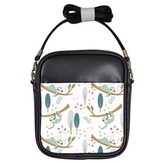 Pattern Sloth Woodland Girls Sling Bag by Hannah976