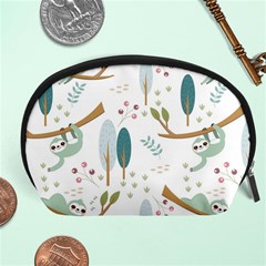 Pattern Sloth Woodland Accessory Pouch (large) by Hannah976