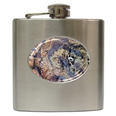 Abstract Wings Hip Flask (6 Oz) by kaleidomarblingart