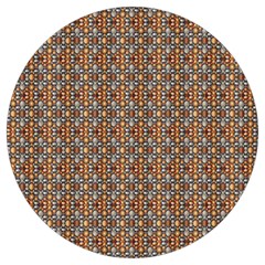 Gold Silver And Bronze Medals Motif  Seamless Pattern2 Wb Round Trivet by dflcprintsclothing