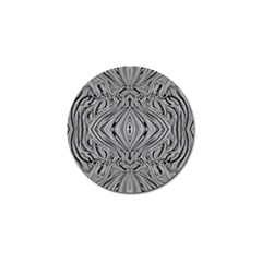 Black And White Pattern 1 Golf Ball Marker by 2607694