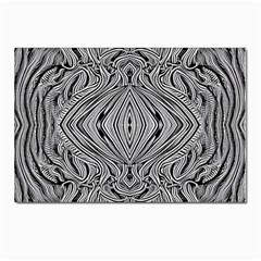 Black And White Pattern 1 Postcards 5  X 7  (pkg Of 10) by 2607694