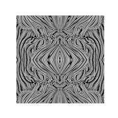 Black And White Pattern 1 Square Satin Scarf (30  X 30 ) by 2607694