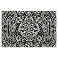 Black And White Pattern 1 Banner And Sign 6  X 4  by 2607694