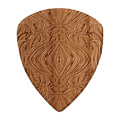 Black And White Pattern 1 Wood Guitar Pick (set Of 10)