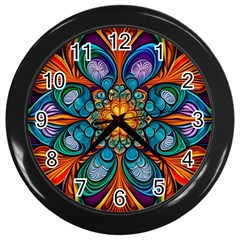 Pattern 2 Wall Clock (black) by 2607694