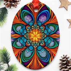 Pattern 2 Oval Ornament (two Sides) by 2607694