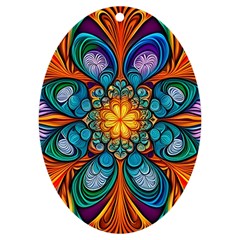 Pattern 2 Uv Print Acrylic Ornament Oval by 2607694