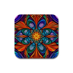 Pattern 2a Pattern 2 Rubber Square Coaster (4 Pack) by 2607694