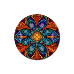 Pattern 2a Pattern 2 Rubber Coaster (round) by 2607694