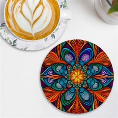 Pattern 2a Pattern 2 Uv Print Round Tile Coaster by 2607694