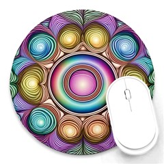 Pattern 3 Round Mousepad