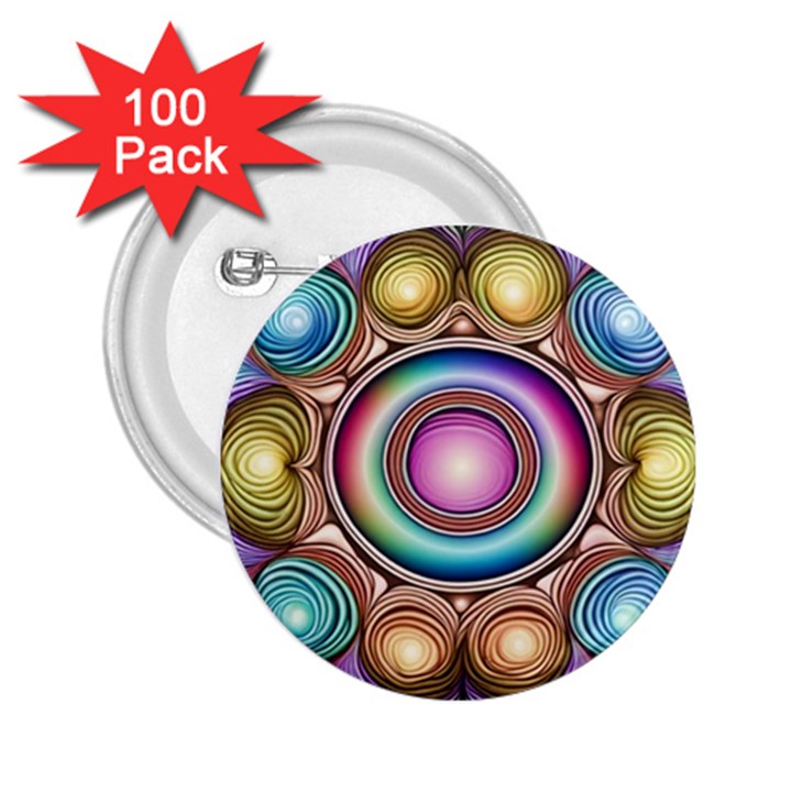 Pattern 3 2.25  Buttons (100 pack) 