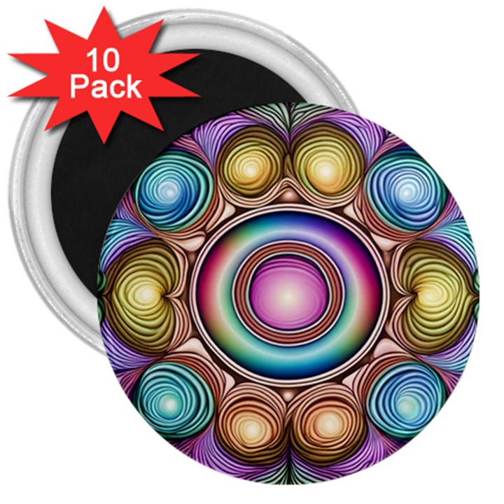 Pattern 3 3  Magnets (10 pack) 