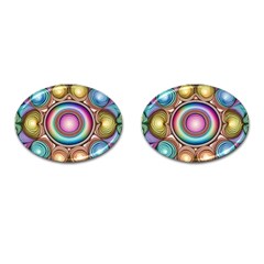 Pattern 3 Cufflinks (oval) by 2607694