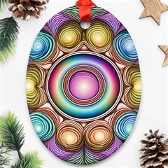 Pattern 3 Oval Ornament (two Sides) by 2607694