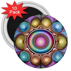 Pattern 3 3  Magnets (10 Pack)  by 2607694