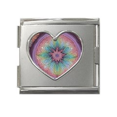 Pattern 4a Pattern 4 Mega Link Heart Italian Charm (18mm) by 2607694