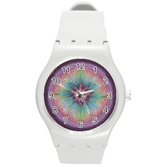 Pattern 4a Pattern 4 Round Plastic Sport Watch (m) by 2607694