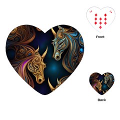 Pattern 5 Playing Cards Single Design (heart)