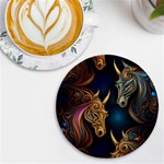 pattern 5 UV Print Round Tile Coaster Front