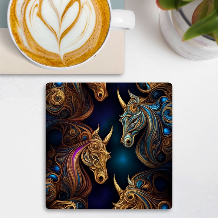 pattern 5 UV Print Square Tile Coaster 