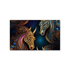 Pattern With Horses Sticker Rectangular (10 Pack) by 2607694a