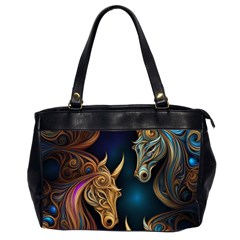 Pattern With Horses Oversize Office Handbag (2 Sides) by 2607694a