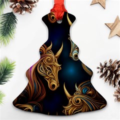 Pattern With Horses Ornament (christmas Tree) 