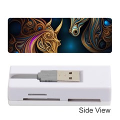 Pattern With Horses Memory Card Reader (stick) by 2607694a