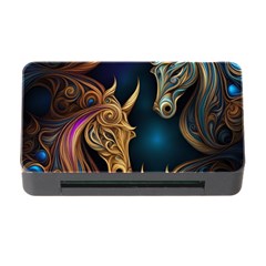 Pattern With Horses Memory Card Reader With Cf by 2607694a