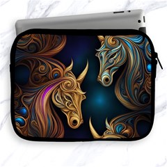 Pattern With Horses Apple Ipad 2/3/4 Zipper Cases by 2607694a