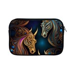 pattern with horses Apple iPad Mini Zipper Cases Front