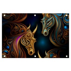 Pattern With Horses Banner And Sign 6  X 4  by 2607694a