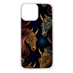 Pattern With Horses Iphone 13 Pro Max Tpu Uv Print Case by 2607694a