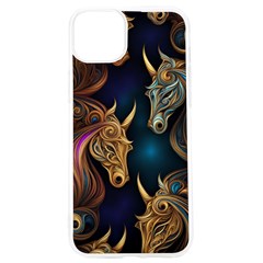 Pattern With Horses Iphone 15 Pro Tpu Uv Print Case