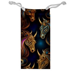 Pattern With Horses Jewelry Bag by 2607694a