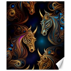 Pattern With Horses Canvas 20  X 24  by 2607694a