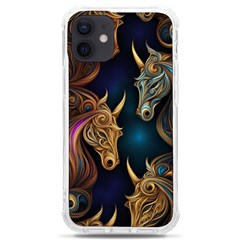 Pattern With Horses Iphone 12 Mini Tpu Uv Print Case	 by 2607694a