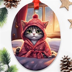 Cat 2 Ornament (oval)