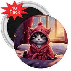 Cat 2 3  Magnets (10 Pack)  by 2607694a