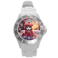 Cat 2 Round Plastic Sport Watch (l)