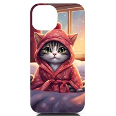 Cat 2 Iphone 14 Black Uv Print Case by 2607694a