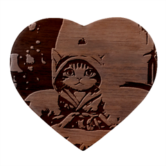 Cat 2 Heart Wood Jewelry Box by 2607694a