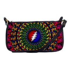 Grateful Dead Bear Pattern Shoulder Clutch Bag