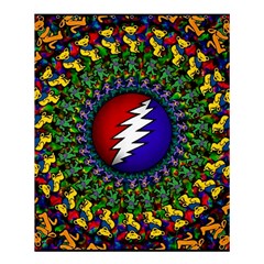 Grateful Dead Bear Pattern Shower Curtain 60  X 72  (medium) 