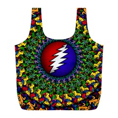 Grateful Dead Bear Pattern Full Print Recycle Bag (l)