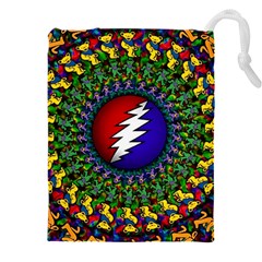 Grateful Dead Bear Pattern Drawstring Pouch (4xl)