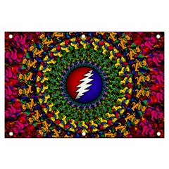 Grateful Dead Bear Pattern Banner And Sign 6  X 4 