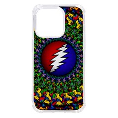 Grateful Dead Bear Pattern Iphone 14 Pro Tpu Uv Print Case by Maspions